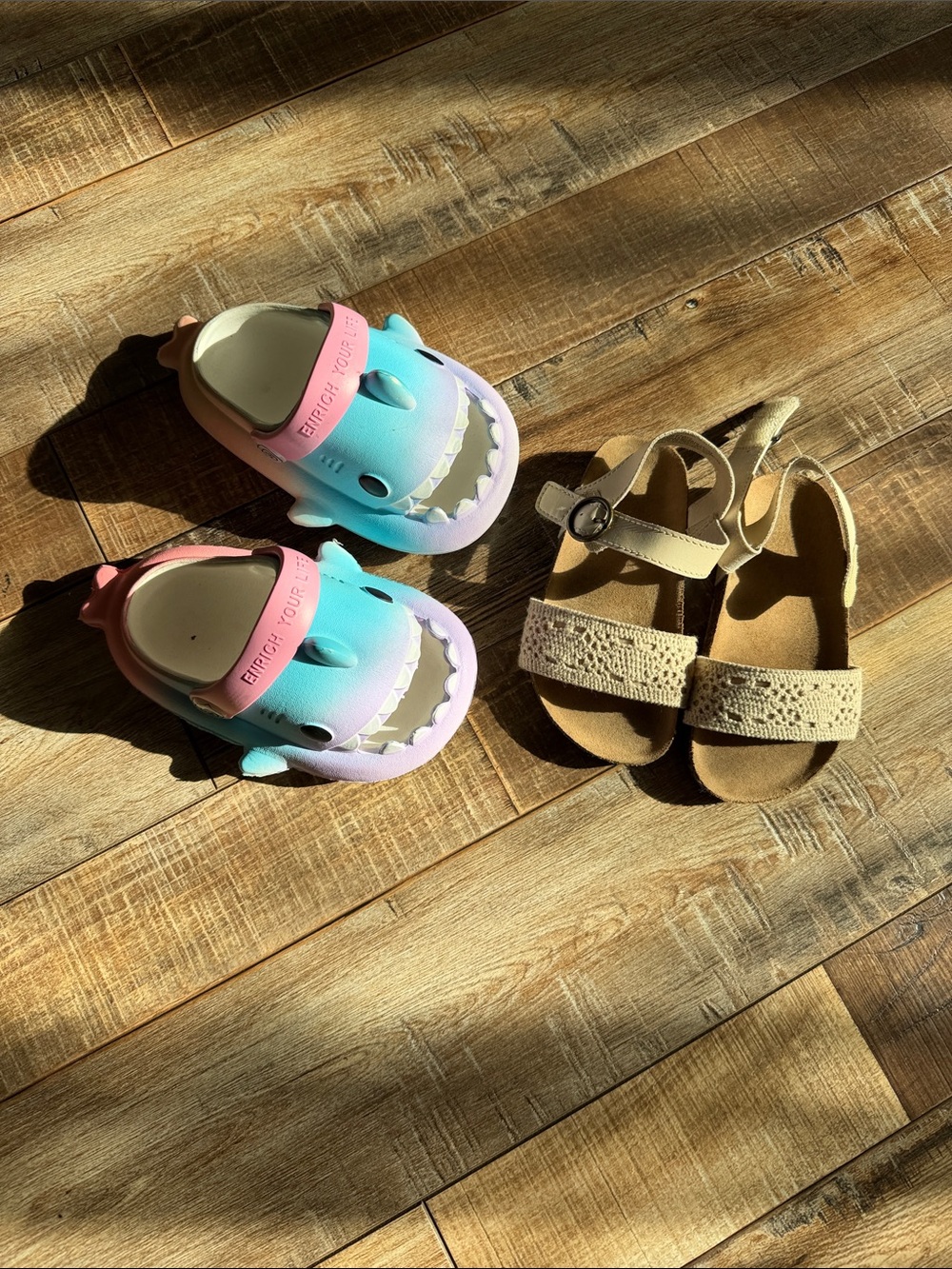 Old Navy sandals &  Shark Clog Sandals size 6&7